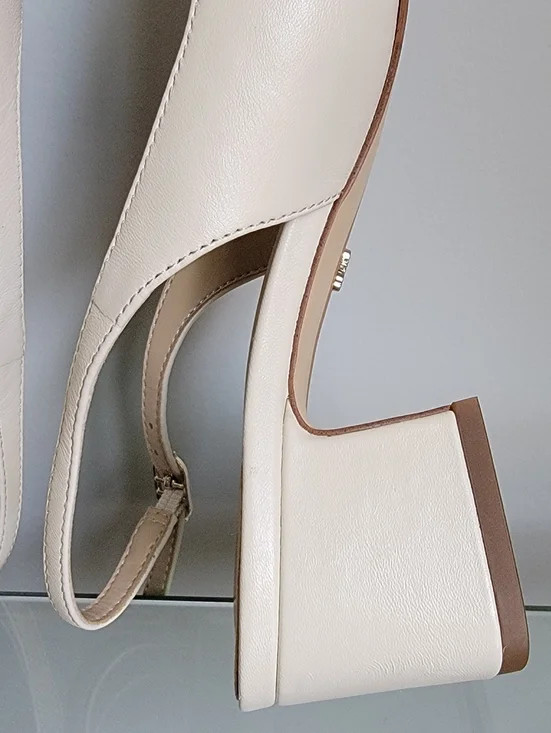 Sam Edelman Terra Cream Sandels Sz: 5.5 Like New - Picture 7 of 9